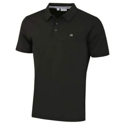 Abbildung von Calvin Klein Herren Campus 3 Knopf Kragen Polo Hemd Jägergrün XXXXL