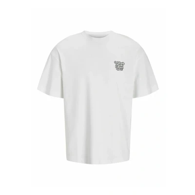 Abbildung von JACK&amp;JONES Herren JORARUBA Chest EMB Tee SS Crew Neck T Shirt, Bright White, S