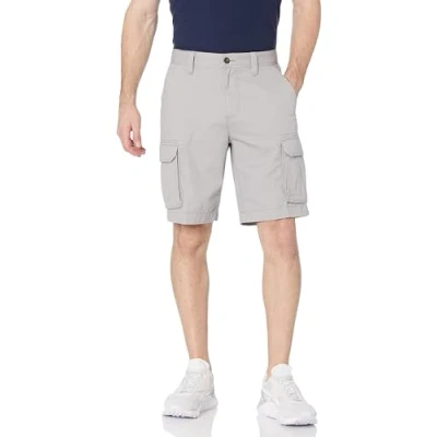 Abbildung von Amazon Essentials Herren 25 cm Lange Classic Fit Cargoshort (erhältlich in Big &amp; Tall), Hellgrau, 38W