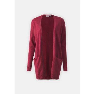 Abbildung von VILA Viril OPEN Cardigan Strickjacke, Damen, Größe: Small, Cabernet