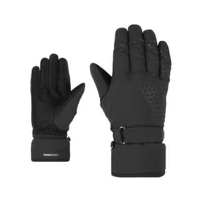 Abbildung von Ziener Fingerhandschuh, Damen, Größe: 8, Black