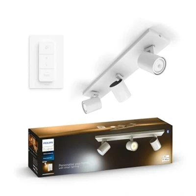 Abbildung von Philips Hue Runner LED Spot, 3 fl., Dimmschalter, weiß