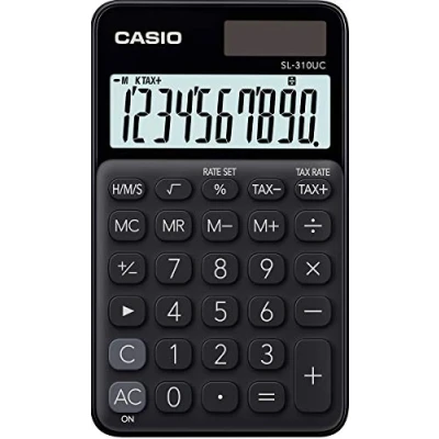 Abbildung von Casio SL 310UC BK Taschenrechner Schwarz Display