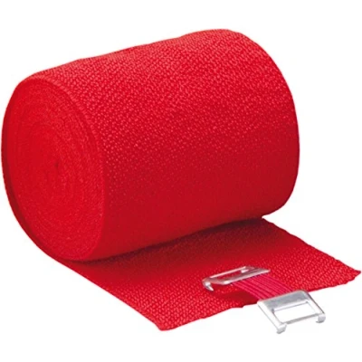 Abbildung von Höga Lastic Color, rot, 6 cm x 5 m gedehnt, dauerelastische Idealbinde, 1er Pack (1 0.036 kg)