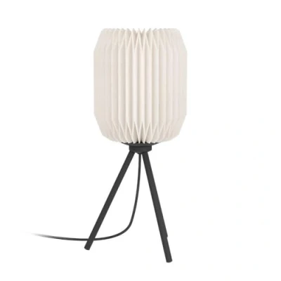 Abbildung von Tischlampe Belgrave, Höhe 44 cm, schwarz/weiß, Metall/Papier