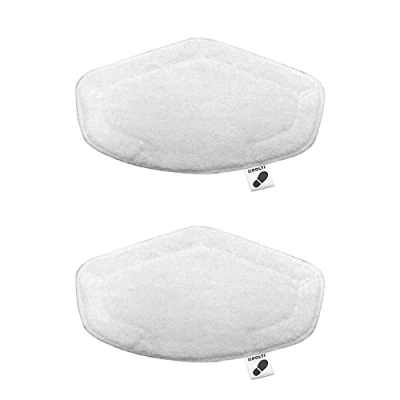 Abbildung von Polti Vaporetto PAEU0332 Kit de 2 chiffons Pour balai vapeur et nettoyeur intelligent Avec brosse Vaporforce Blanc Wischmopp, weiß