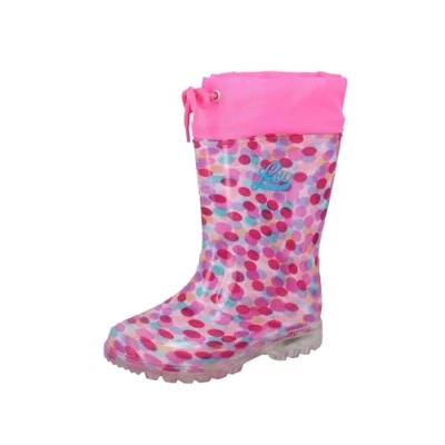 Abbildung von LICO Power Blinky Gummistiefel für Kinder, Größe: 30, Pink/rosa/türkis Schuhe