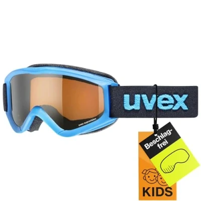 Abbildung von uvex speedy pro Skibrille für Kinder konstrastverstärkend vergrößertes, beschlagfreies Sichtfeld blue/lasergold one size