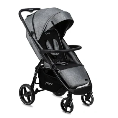 Abbildung von MoMi MIYA EVA, Kinder Buggy Kinderwagen ab dem 6. Monat (bis 22 kg), regulierbarer 5 Punkt Sicherheitsgurt, Einkaufskorb, Fußsack, Getränkehalterung, Regenschutz und Insektenschutz