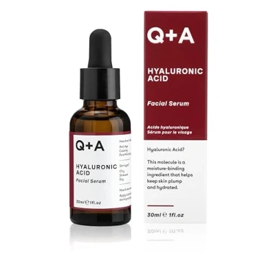 Abbildung von Q+A Hyaluronsäure Serum. Ein äußerst feuchtigkeitsspendendes gesichtsserum für gesunde und pralle Haut. 30 ml