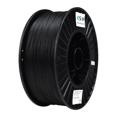 Abbildung von eSUN ABS+ Filament 1.75mm, Low Warping 3D Drucker ABS Plus, Maßgenauigkeit +/ 0.03mm, 2.5KG Spule Druck für Drucker, Schwarz