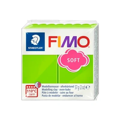 Abbildung von STAEDTLER 8020 50 Fimo Soft Normalblock, Modelliermasse, 57 g, apfelgrün, 1 Packung