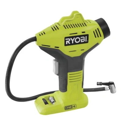 Abbildung von RYOBI 18 V ONE+ Akku Handkompressor R18PI 0 (max. Druck 10,3 bar, 50 cm Druckluftschlauch, ohne und Ladegerät)