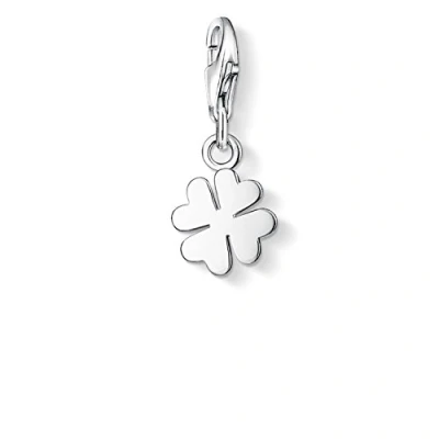 Abbildung von Thomas Sabo Damen Charm Anhänger Kleeblatt Club 925 Sterling Silber 0884 001 12
