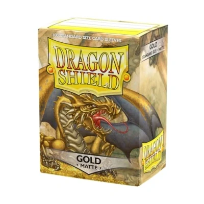 Abbildung von Arcane Tinman ART11006 Sleeves: Dragon Shield Matte Gold Standard 100pk Gold, One Size