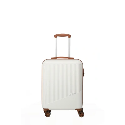 Abbildung von Travelite Bali Trolley S 55 Weiss/Cognac Koffer mit 4 Rollen