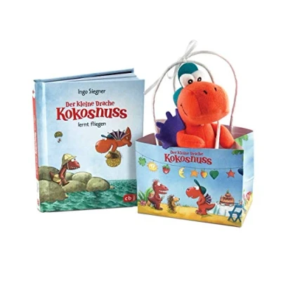 Abbildung von Der kleine Drache Kokosnuss Geschenktüte: Set: ein Buch und Filz Drachen