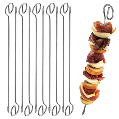Abbildung von Grillspieße 10er Set 210mm Schaschlikspieße aus Edelstahl Fleischspieße, Made in Germany