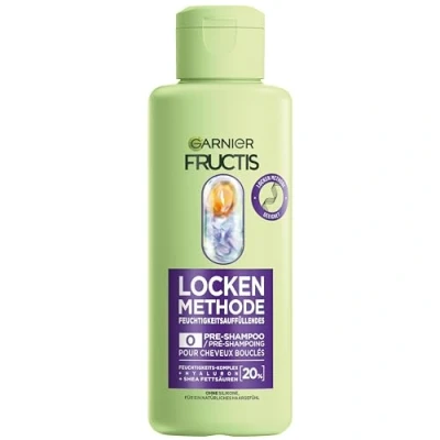 Abbildung von Garnier Feuchtigkeitsauffüllendes Pre Shampoo für alle Arten von Locken, Repariert &amp; revitalisiert, Mit Hyaluron und Shea Fettsäuren, Vegan, Ohne Silikone, Fructis Locken Methode, 1 x 200 ml