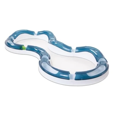 Abbildung von Catit Design Senses Spielschiene, Super Roller, inklusive leuchtaktivem Ball, für Katzen, 1 Stück (1er Pack)