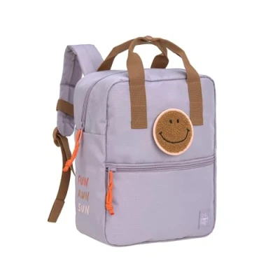 Abbildung von LÄSSIG Kinderrucksack mit Brustgurt Kindergartentasche Kindergartenrucksack 27 cm, 7 Liter, 3 Jahre/Mini Square Backpack Lilac