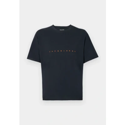 Abbildung von Jack &amp; Jones Estar SS NOOS Tshirt print, Herren, Größe: Medium, Dark navy