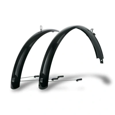 Abbildung von SKS GERMANY BLUEMELS BASIC 24&quot; 60MM BLACK SET Schutzblech Set, Fahrradzubehör (aus robuster Sandwich Konstruktion, ASR Sicherheitssystem, V Streben mit Festbrücken für flexible Anpassung), schwarz