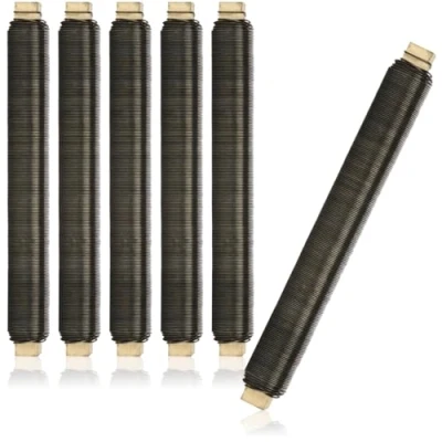 Abbildung von com four® 6X Blumenwickeldraht Set, Bindedraht geglüht auf Holzstab gewickelt, Stärke 0,65 mm, 600 g (Geglüht 06 Stück)