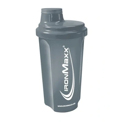 Abbildung von IronMaxx Eiweiß Shaker Anthrazit Matt 700ml Proteinshaker mit Drehverschluss, Sieb &amp; Mess Skala auslaufsicher, spülmaschinengeeignet frei vom Weichmacher BPA DEHP