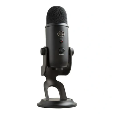 Abbildung von Blue Yeti USB Mikrofon für Aufnahmen, Streaming, Gaming, Podcasting auf PC und Mac, Laptop oder Computer, VO!CE Effekte, Verstellbarer Ständer, Plug and Play Schwarz