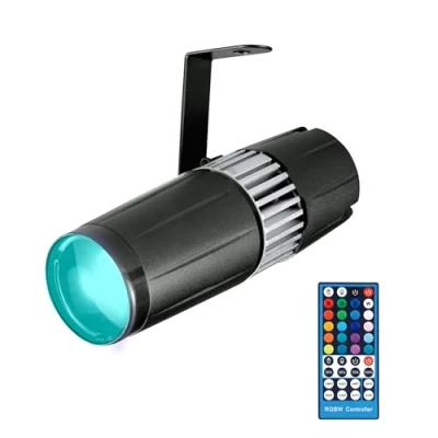 Abbildung von SENLAN LED 15W RGBW 4 in 1 pin spot light bühne und licht durch infrarot fernbedienungen