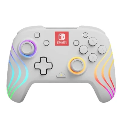 Abbildung von PDP Official Afterglow Wave Wireless Controller Nintendo Switch White