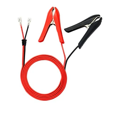Abbildung von CERRXIAN Batterie Krokodilklemmen,1.8m 18AWG 12V 24V Batterieklemme Clip On mit Quick Splice Crimp Lock Terminal Verlängerungskabel,Haushaltswerkzeuge