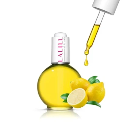 Abbildung von LALILL Nail Cuticle Oil 75ml Zitrone Nagelpflegeöl Nagelöl Pflege für Nägel Nagelhaut SPA Maniküre Naildesign Hände Vegan Mit Pipette