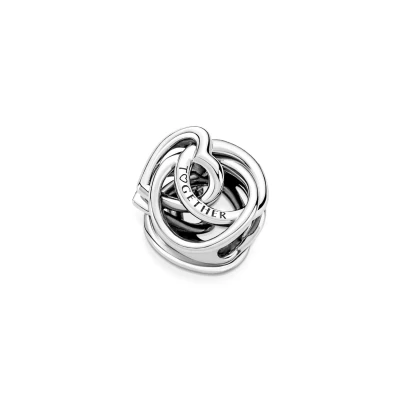 Abbildung von Pandora Family Always Encircled Heart Charm, Damen, Größe: One Size, Sterling silver