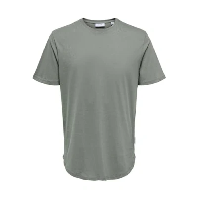 Abbildung von ONLY &amp; SONS Herren ONSMATT LONGY SS Tee NOOS T Shirt, Castor Gray, M