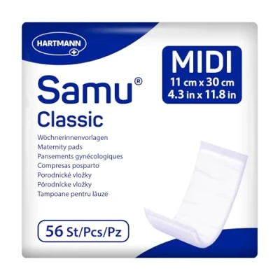 Abbildung von Samu Classic Midi Wöchnerinnen Vorlagen Wochenbettbinden Einlagen 1x56 Stück