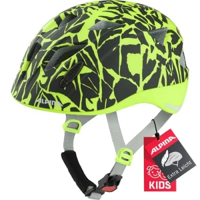 Abbildung von Alpina Kinder, Fahrradhelm, Black Neon Sparkle matt, 49 54 cm