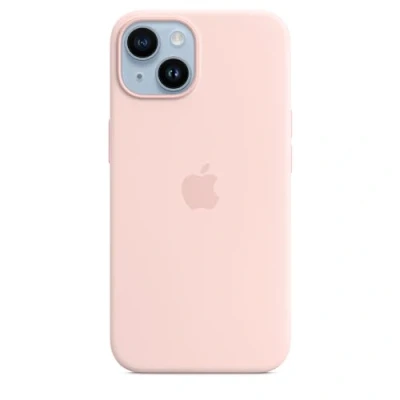 Abbildung von Apple iPhone 14 Silikon Case mit MagSafe Kalkrosa ​​​​​​​