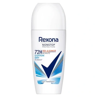 Abbildung von Rexona Nonstop Protection Deo Roll On Cotton Dry Anti Transpirant mit 72 Stunden Schutz vor Schweiß und Körpergeruch 50 ml