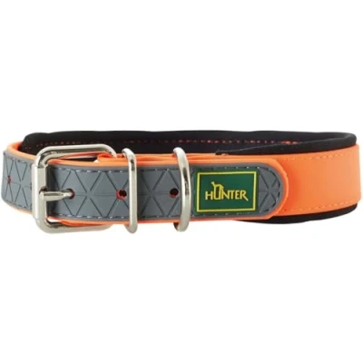 Abbildung von HUNTER CONVENIENCE COMFORT Hundehalsband, Kunststoffmaterial, Neopren, 50 M, neonorange
