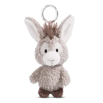 Abbildung von NICI 49030 Schlüsselanhänger Esel Donkeylee 10cm grau Nachhaltiger Begleiter Kuscheltieranhänger mit Schlüsselring für Schlüsselband, Schlüsselbund &amp; Schlüsselhalter