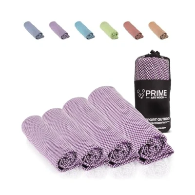 Abbildung von PRIME ART WOOD Bambus Handtuch 200x80 Lila