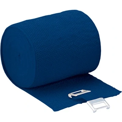 Abbildung von Höga Lastic Color, blau, 10 cm x 5 m gedehnt, dauerelastische Idealbinde, 1er Pack (1 0.059 kg)