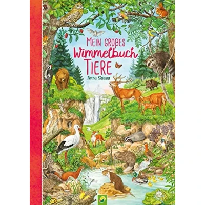 Abbildung von Mein großes Wimmelbuch Tiere. Liebevoll illustriert von Anne Suess: Verschiedene Tiere auf der ganzen Welt im Bilderbuch finden und kennenlernen. Für Kinder ab 3 Jahren (Wimmelbücher)