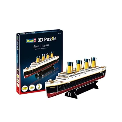 Abbildung von Revell 00112 RMS Titanic, das wohl berühmteste Schiff Welt in 3D entdecken, Bastelspass für Jung und Alt, farbig