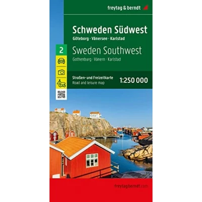 Abbildung von Schweden Südwest, Straßen und Freizeitkarte 1:250.000, freytag &amp; berndt: Göteborg Vänersee Karlstad, Blatt 2 (freytag berndt Auto + Freizeitkarten)