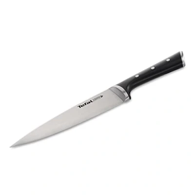 Abbildung von Tefal Ice Force Kochmesser K23202, 20 cm Klinge, Korrosionsschutz, Handschutz, Edelstahl, schwarz