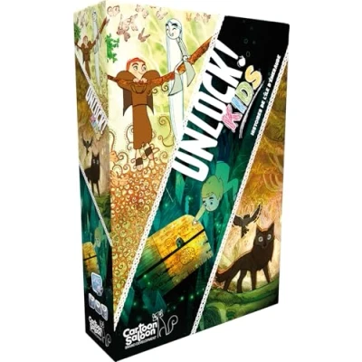 Abbildung von ASMODEE Unlock! Kids 4 Geschichte der Smaragdinsel Escape Game für Kinder ab 6 Jahren kooperatives Kartenspiel Familiengesellschaftsspiel 20 Minuten 1 bis Spieler auf Französisch