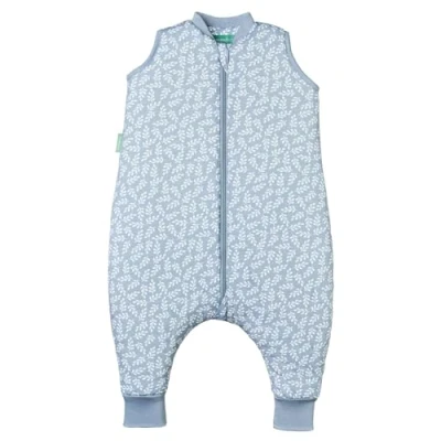 Abbildung von molis&amp;co Baby Schlafsack mit Füßen 2.5 TOG Ganzjahres Babyschlafsack Beinen 100% Baumwolle (Oeko TEX 100), Winterschlafsack Premium Qualität Blue Garden (80 cm)